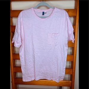 H&M heather pink crew neck tee